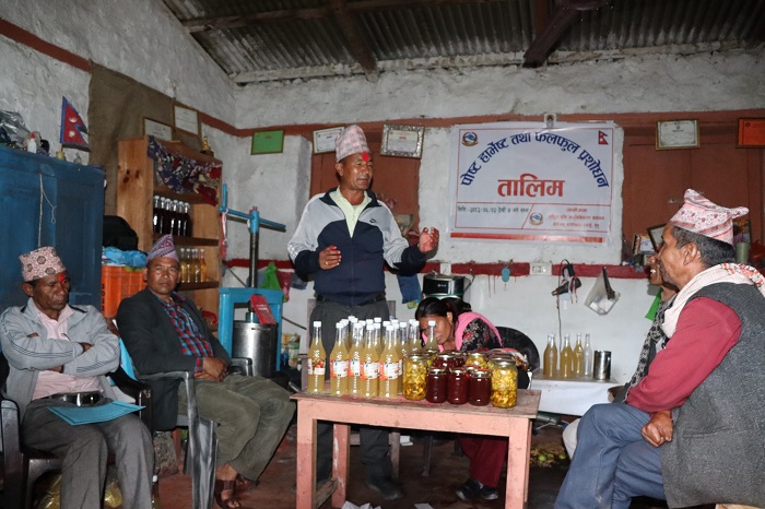 स्याउबाट जाम, जेली, जुस बनाएर आम्दानी गर्न सिक्दै मुगुका किसान, दैनिकी सहज बन्दै 